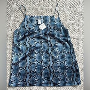 Womens H&M Snake Print Camisole Tank size 4